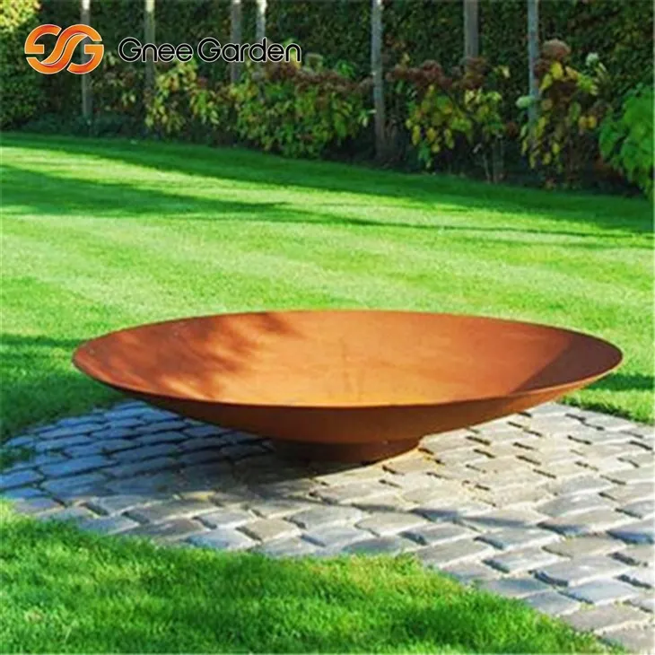 Corten Round Fire Bowl Timeless Appeal
