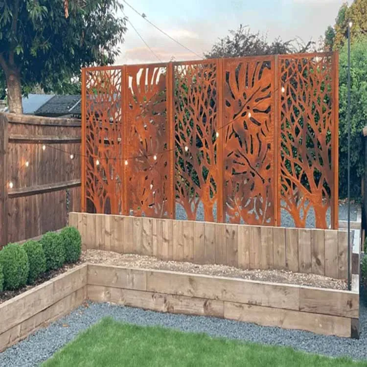 Màn ngăn Corten nghệ thuật