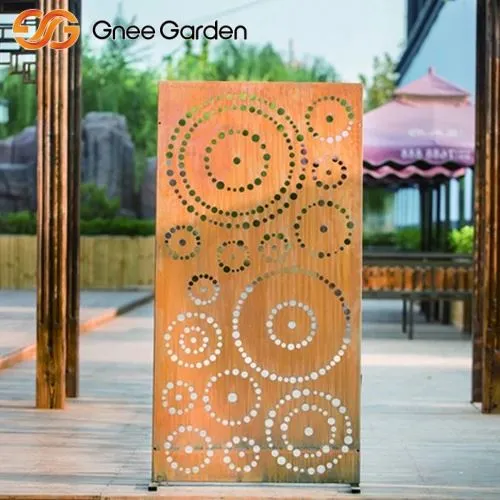 Corten Laser Cut Garden Screens