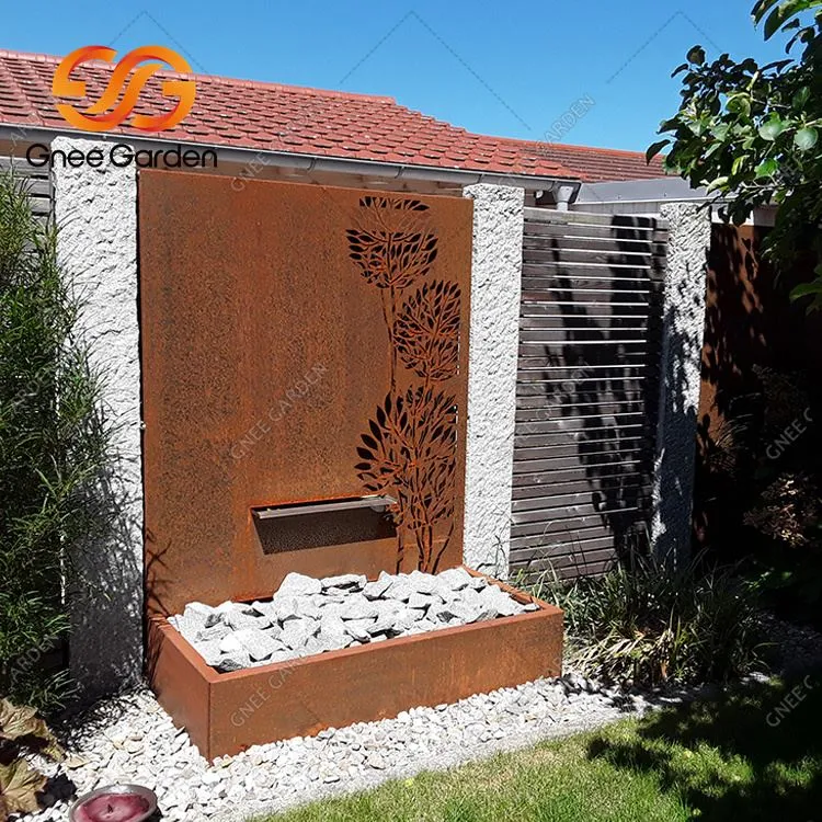 Các tính năng nước ngoài trời Corten
