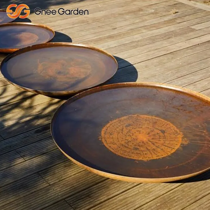 Corten Rust Autterant Fire Bowl