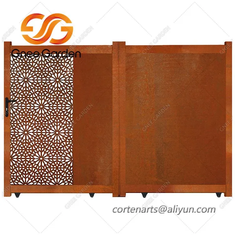 Cửa sân thép Corten