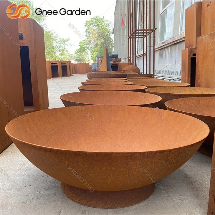 Corten Steel Fire Pit Pit Aesthetic
