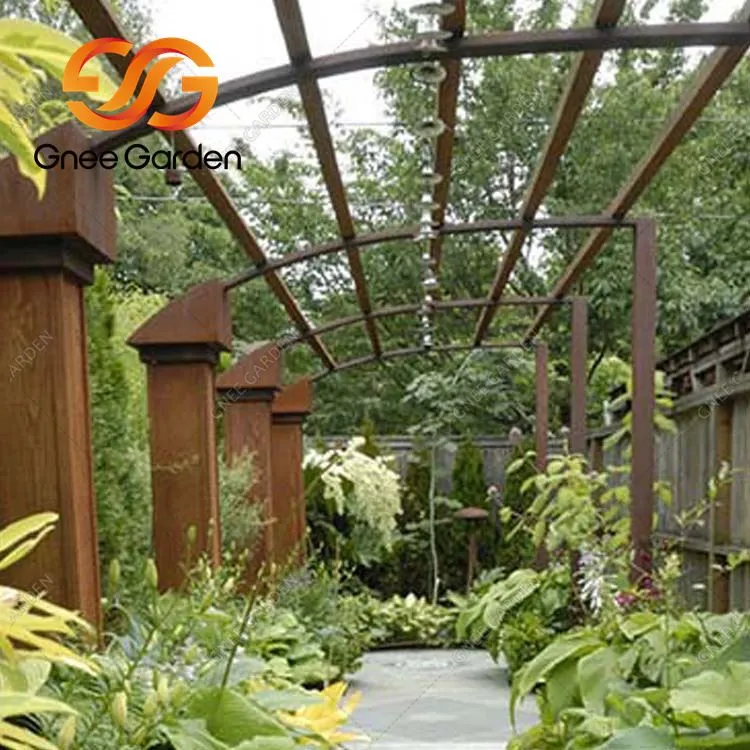 Mái nhà thép kim loại Corten Steel Gazebo