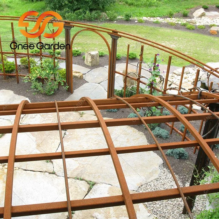 Nhà màn hình mái nhà bằng kim loại thép Corten Gazebo