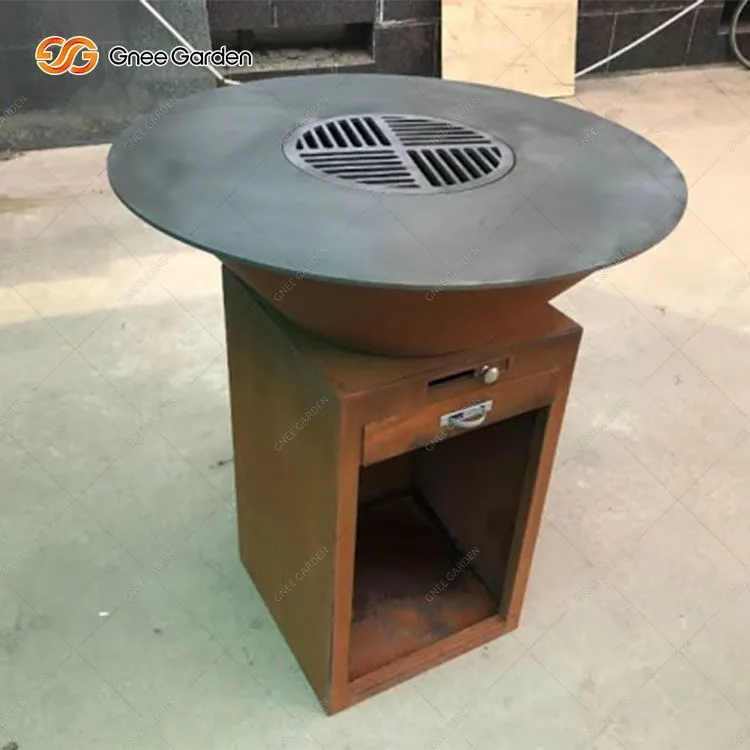 Bếp nướng ngoài trời bằng thép Corten Plancha Grill