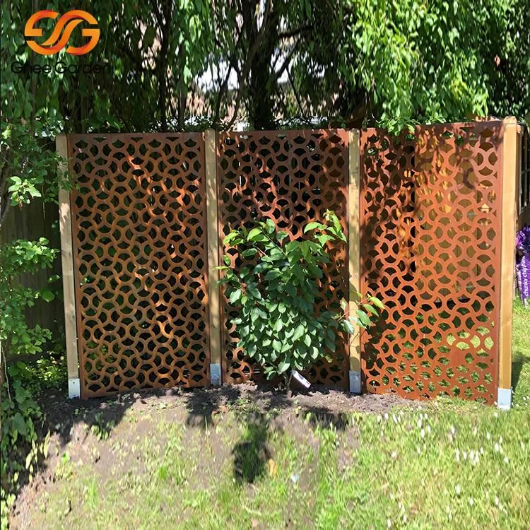Màn hình riêng tư ngoài trời của Corten Steel