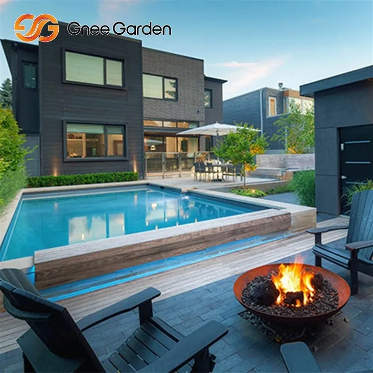 Corten Steel Square Fire Pit Patio