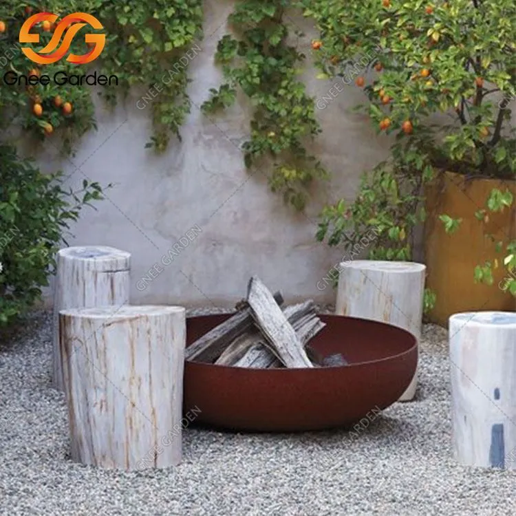 Đốt gỗ bằng thép Corten