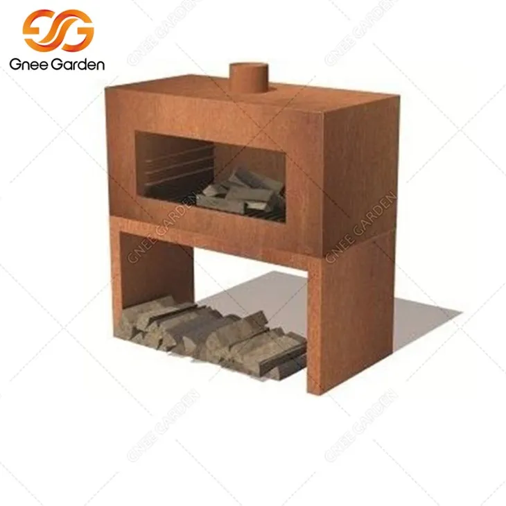 Lò sưởi gỗ thép Corten
