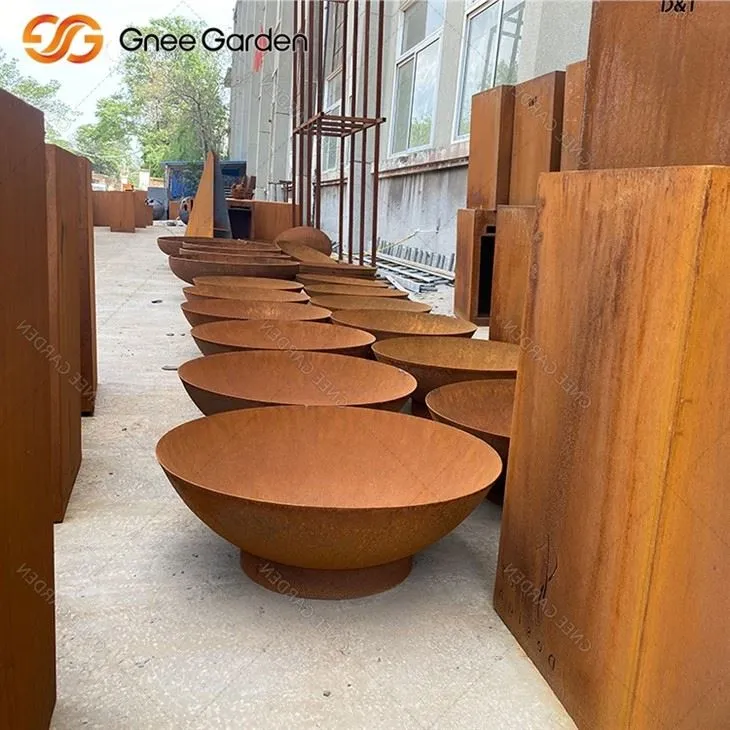 Corten Weatherper Propane Pit Garden