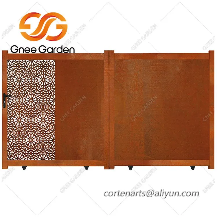 Cổng lưới thép Corten tùy chỉnh
