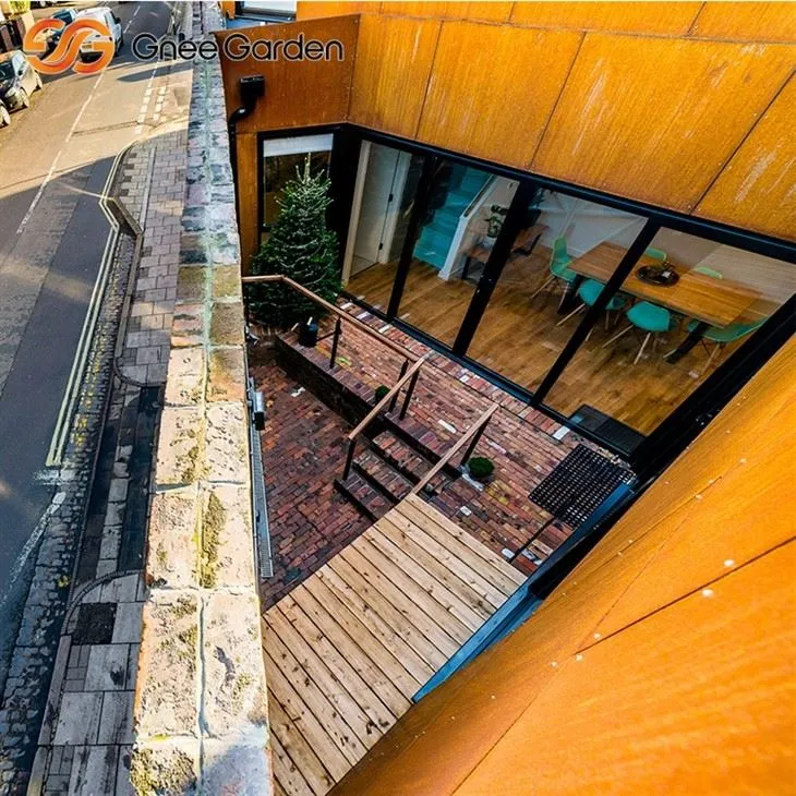 Các tấm mặt tiền chống ăn mòn thép corten