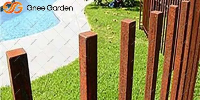 Corten Steel garden fence panels Corten Steel garden fence panels
