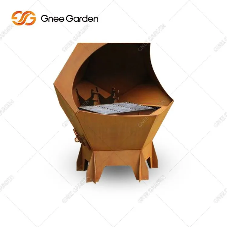 Lò nướng ngoài trời bằng thép Corten lớn