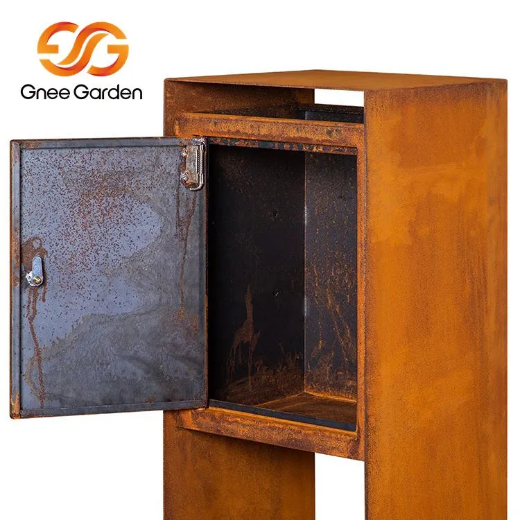 Hộp thư thép kim loại Corten