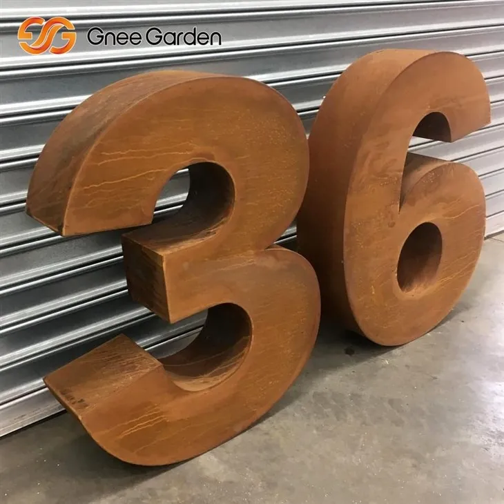 Hộp thư gỉ corten thép corten