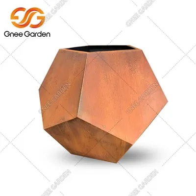 Chậu trồng cây bằng thép Corten