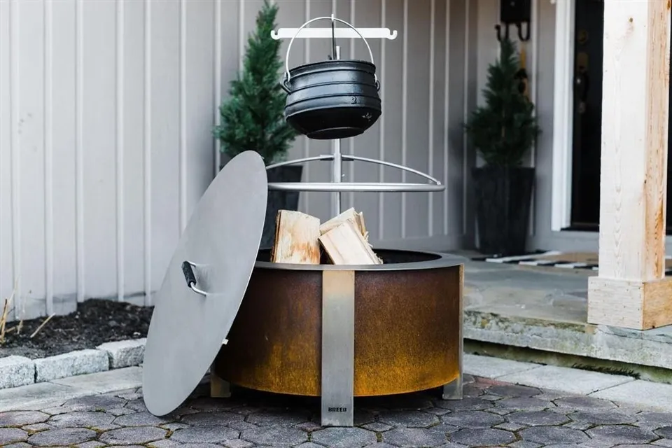 Thép không gỉ gỗ đốt lửa