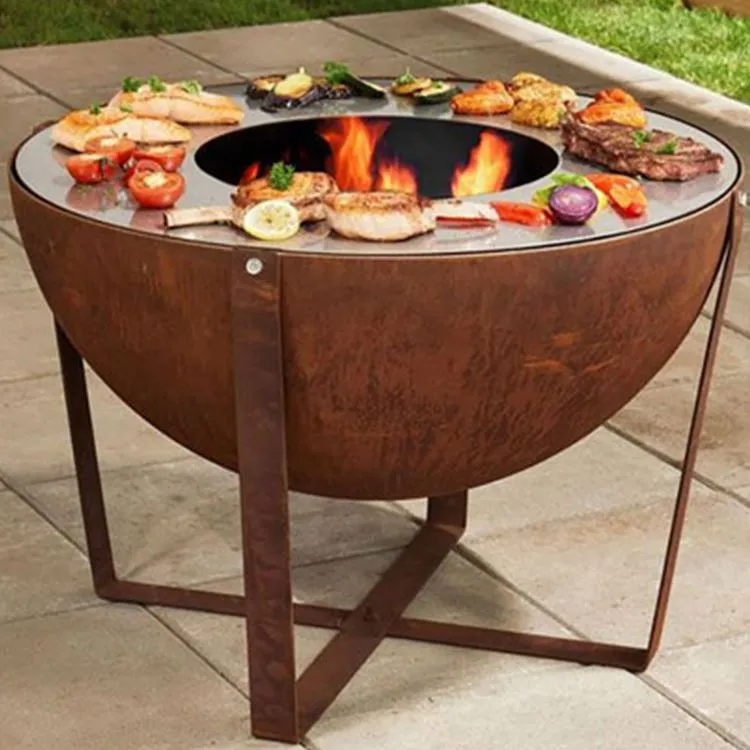 Lò nướng BBQ cắm trại Weathering Steel